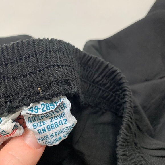 Only Necessities Womens Plus Size 20WP Black Pants Elastic Waist Straight Leg - Picture 4 of 7